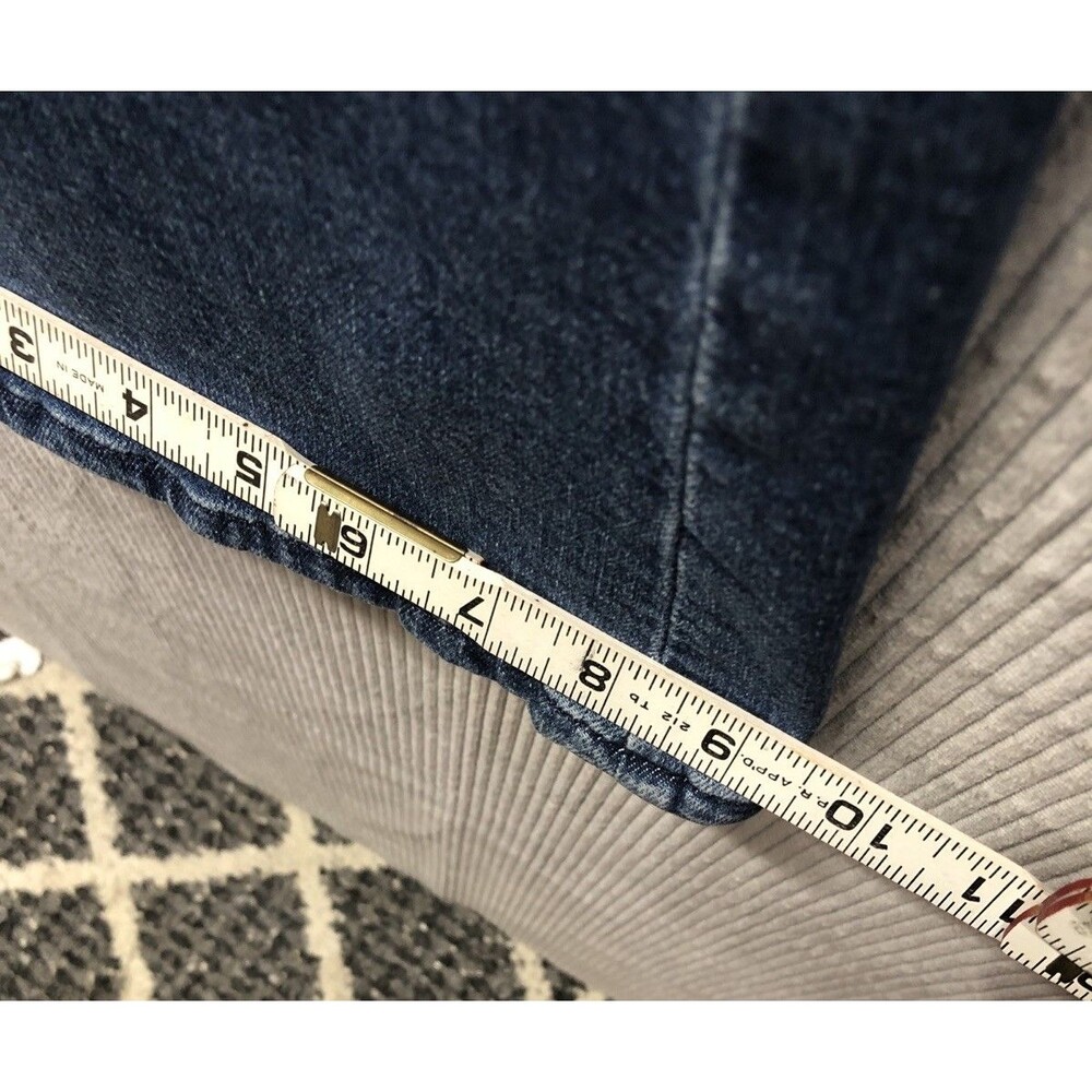 Gap Denim Jeans 70s Flare Size 2/26R Sailor Buttons Distressed - Picture 12 of 16